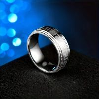 stilvoller Ring aus Titan-Edelstahl
