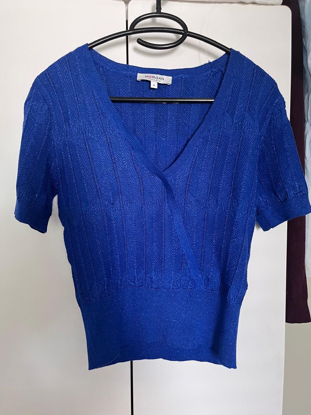 Morgan Top: Top Morgan (Grösse S) - Royalblau – Usato da Basel venduto da CocoBasel