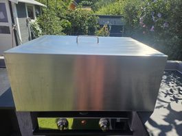 couvercle de protection en inox pour plancha ou grill