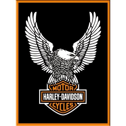 Calamite: Harley Davidson Eagle Magnet 8x6cm – Nuovo e nell'imballaggio originale da Schiers venduto da Topflash74