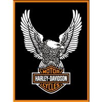 Harley Davidson Eagle Magnet 8x6cm
