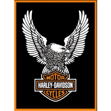 Harley Davidson Eagle Magnet 8x6cm