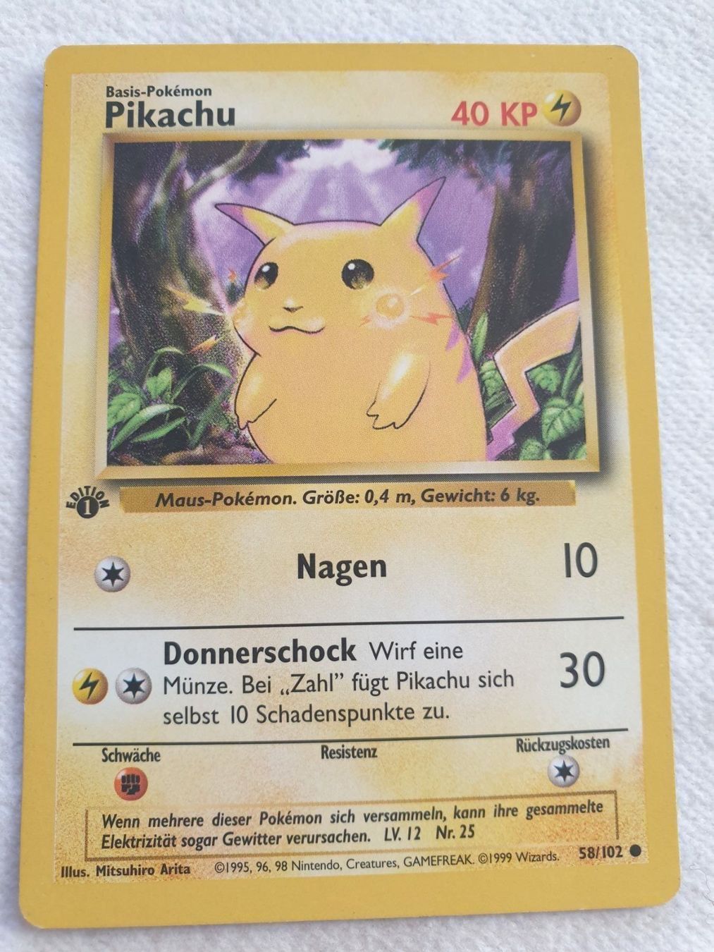 Cartoline: Pikachu 1.Edition Base Set – Usato da Rebstein venduto da gimmma 4