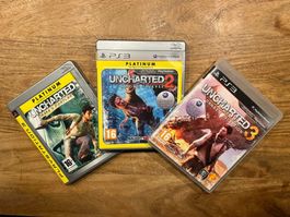 Lot trilogie Uncharted (1, 2, 3) PS3
