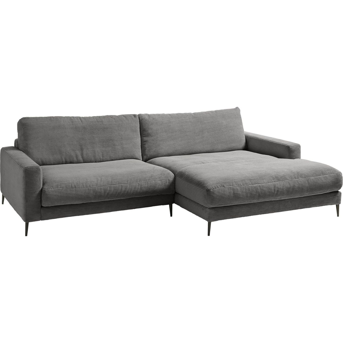 Sofas: Ecksofa  Uptown in Cord Dark Grey rechts – Neu und originalverpackt aus Bischofszell von deluxe-moebel 2