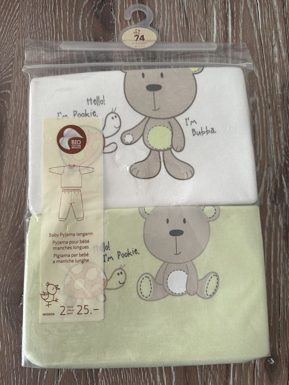 2er Set Baby Pyjama Migros Bio Baumwolle Gr. 74 neu Kaufen auf Ricardo