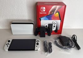 Nintendo Switch OLED Weiss, vollumfänglich mit Zubeh. OVP