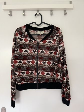 Autumn and Spring Cardigan - Aztec Pattern - Size Medium