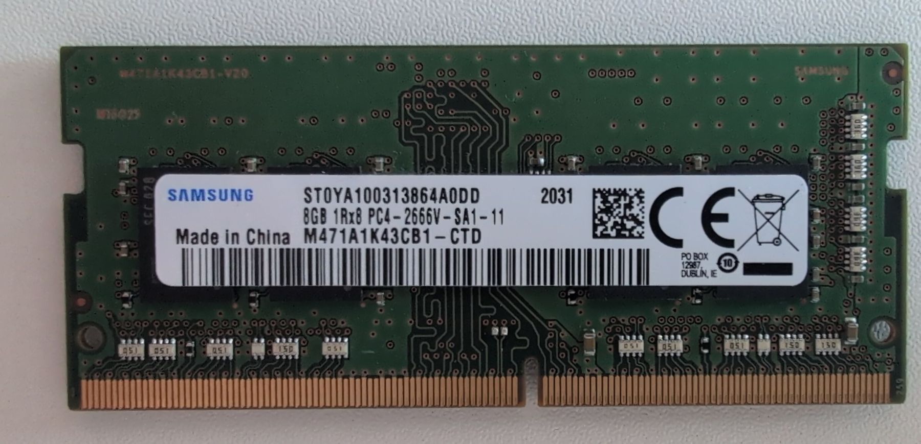 Samsung Memory / RAM: SAMSUNG 8GB DDR4 M471A1K43CB1 – Gebraucht aus Uitikon Waldegg von Gaehwi 1