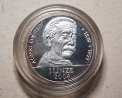 1 Unze "Europa" 2004 - Motiv Albert Einstein