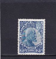 Liechtenstein 12 (29.I.) Fürst Johann II., recht oben Wappen