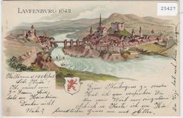 Laufenburg anno 1642 - Litho