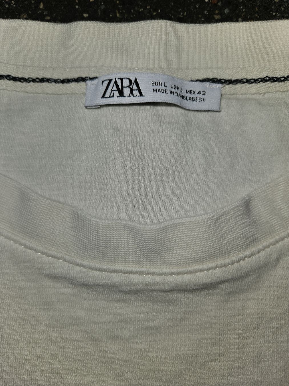 Zara T-shirt: Zara Basic Herren T-Shirt, Weiss, Gr. L – Usato da Anwil venduto da tamoos 1