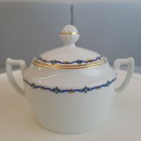 1926 Schweiz / Langenthaler Porzellan / Art déco Zuckerdose