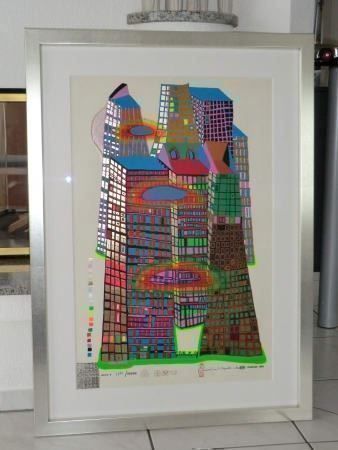 Poster & Bilder: Hundertwasser  "GOOD MORNING CITY" – Neu (gemäss Beschreibung) aus Weinfelden von Kunst2010