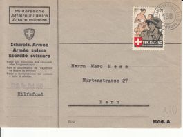 Territorial-Truppen Wi 258 auf Brief Militärsache