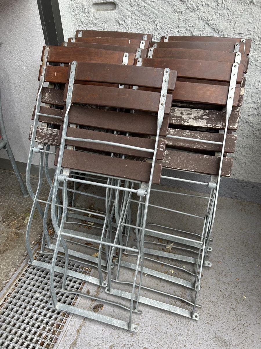 Stühle: Biergartenstühle – Gebraucht aus Basel von MoebelSackmann 2
