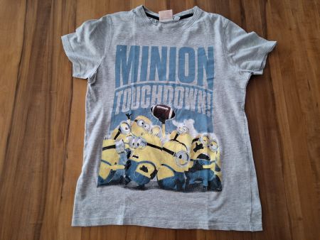 Kinder T-Shirt grau Minions Grösse 152-158 guter Zustand