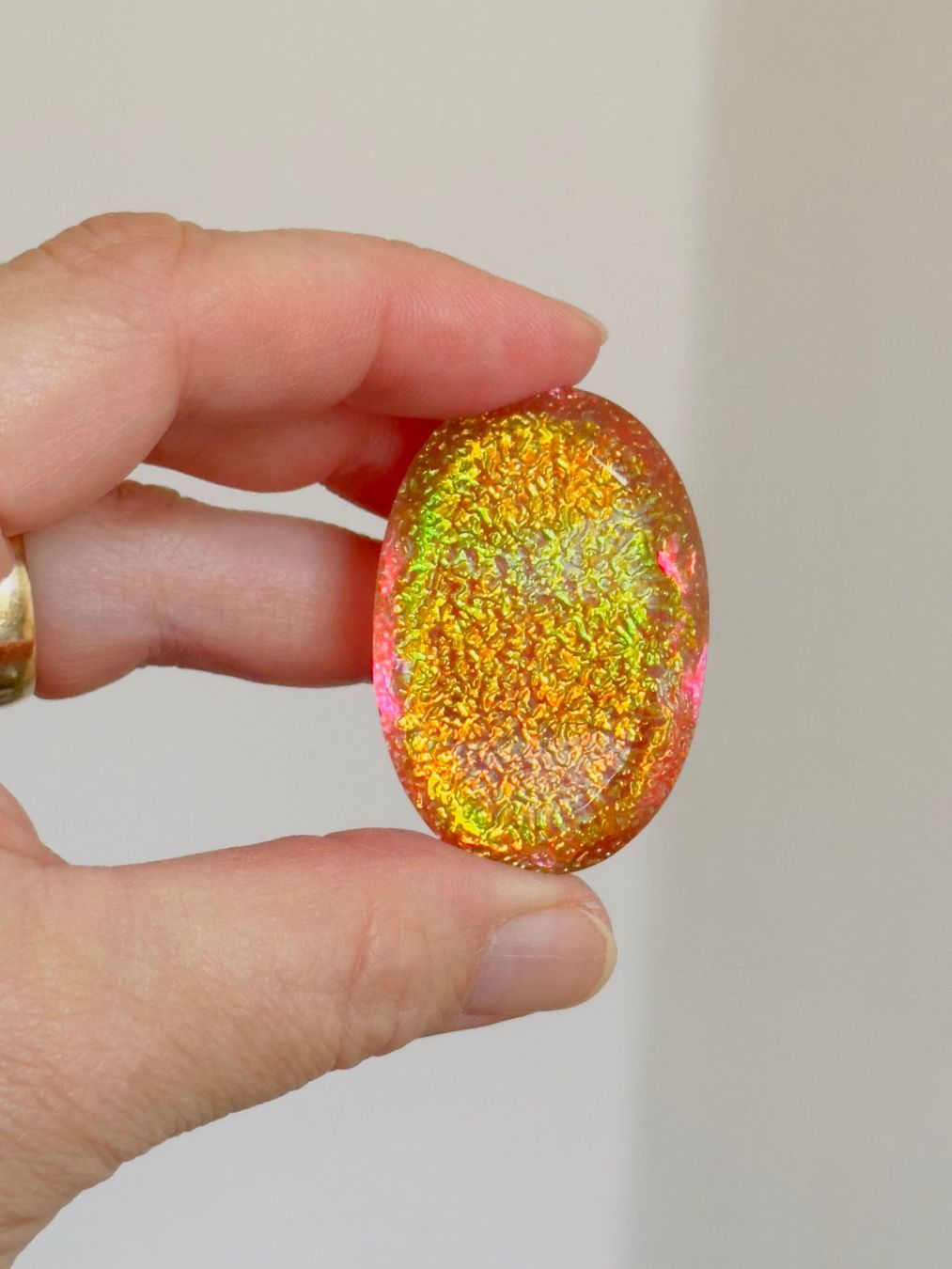 Pietre preziose: Lab. Monarch fire opal 142.75 Ct Certified – Nuovo e nell'imballaggio originale da Genève venduto da AWWA 1