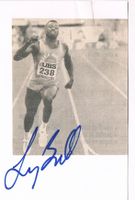 Leroy Burrell 1967- Autogramm signiert 10x15cm Karte Olympia