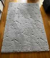 Tapis gris clair ultra doux 240x160 cm Très bon état