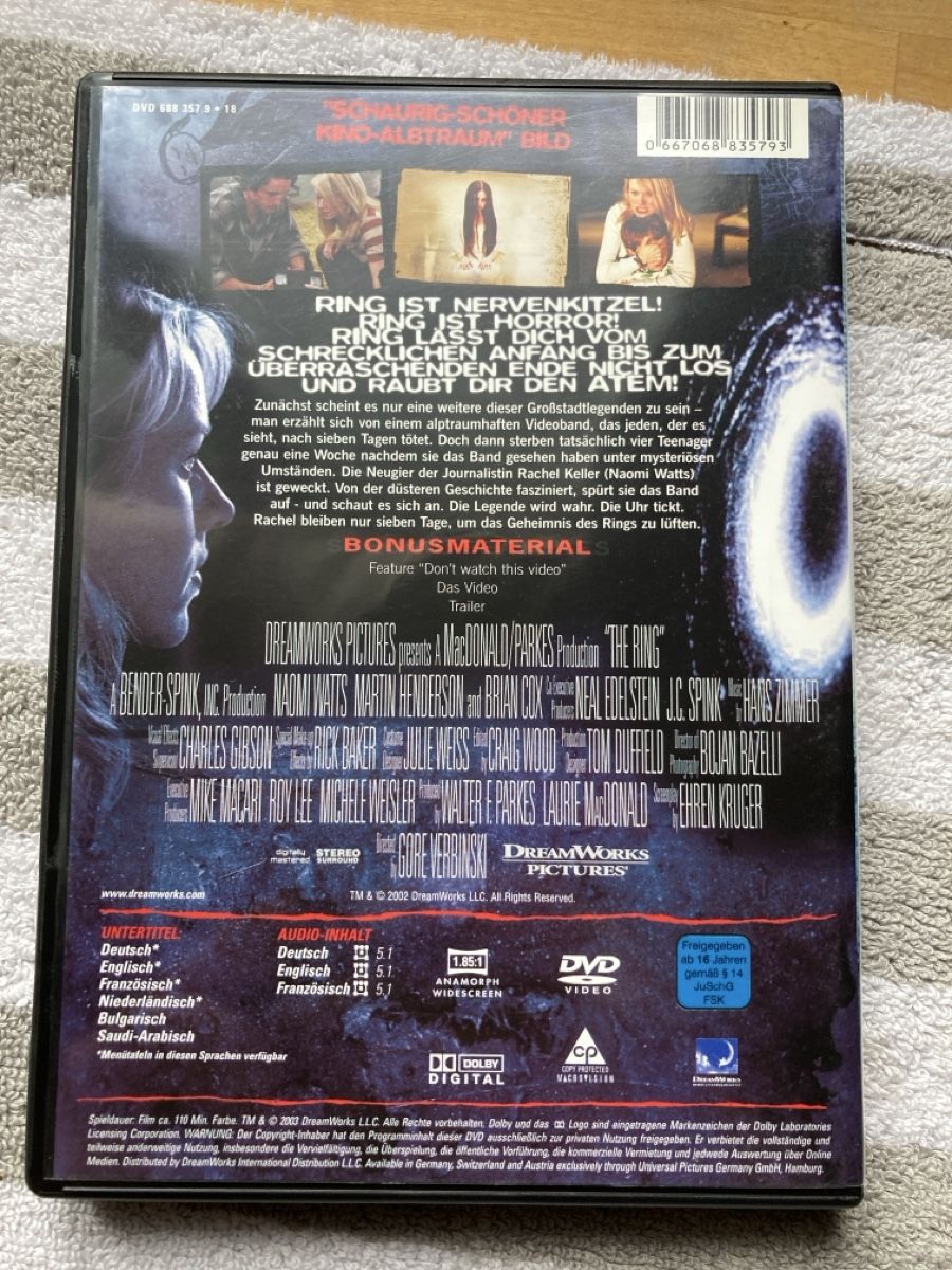 Tous les DVDs: DVD Ring Thriller Horror – D'occasion à Aarwangen par to-hirschi 2