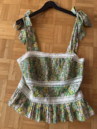 Ted Baker Floral & Lace Summer Top Xs/S
