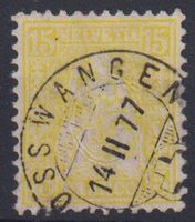 Sitzende Helvetia 15, Nr.39, V-O++++