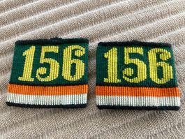 1 Paar Patten Ord. 40 - Füs Bat 156 - Schweizer Armee