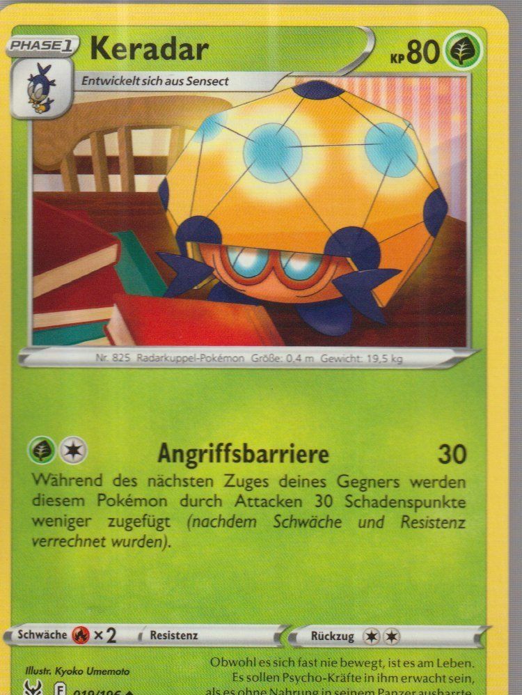 Pokémon Carte collezionabili: TCG POKEMON Verlorener Ursprung DE LOR 019 Keradar – Nuovo (secondo la descrizione) da Vezia venduto da Aquarius_Age