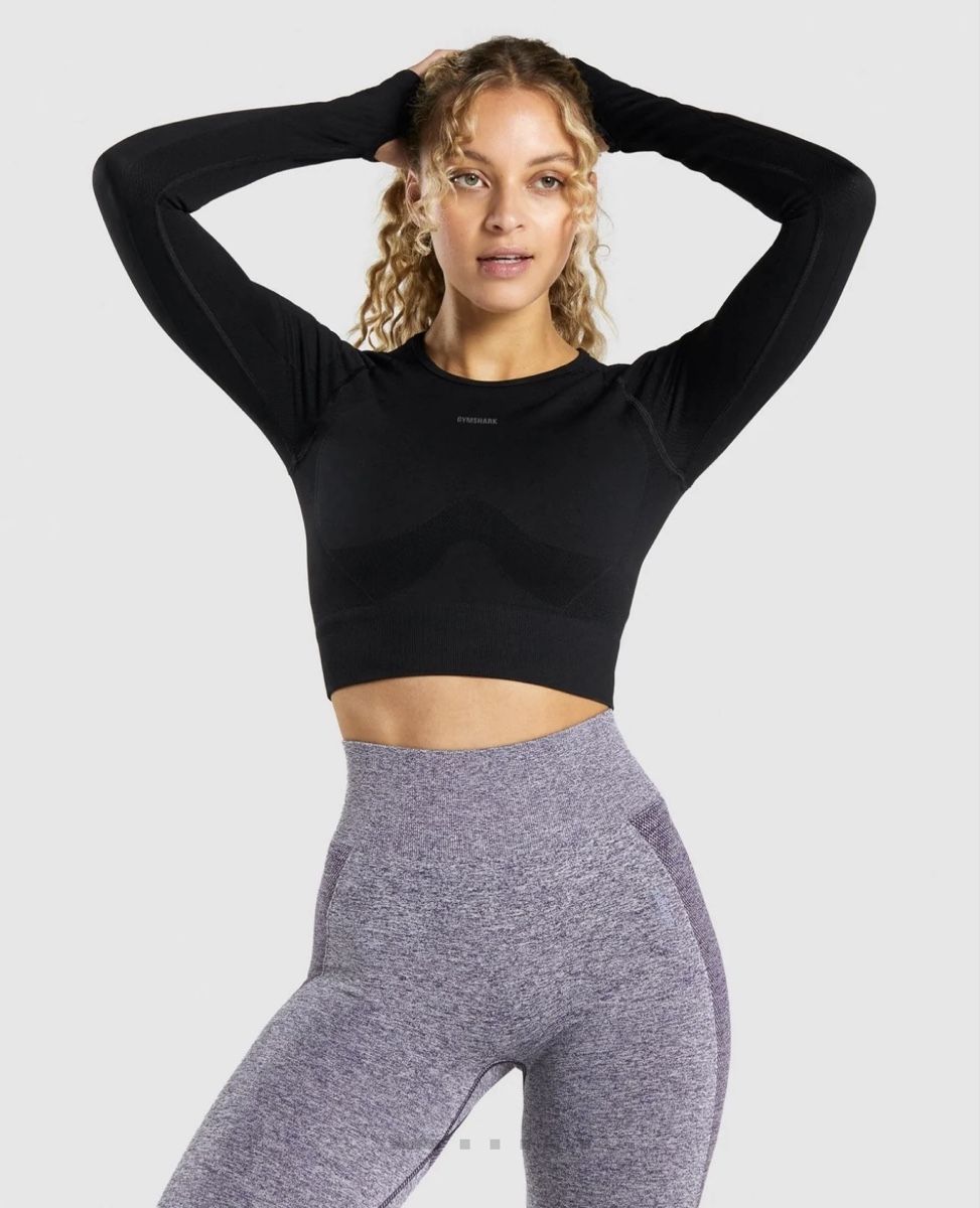 Gymshark Pullover & Sweatshirts: Gymshark Crop Long Sleeve – Gebraucht aus Grenchen von rahel_98 2