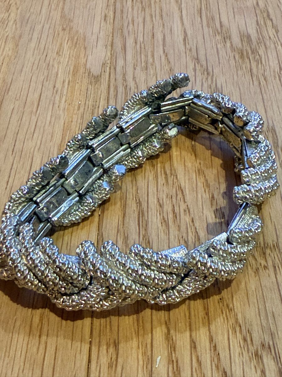 Armbänder & -reifen: Vintage Expandable Statement Bracelet Textured Brutalist – Gebraucht aus Gockhausen von van_82kh 4