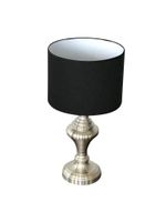 Tischlampe Vintage silber/schwarz