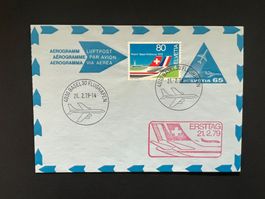 Erstag Flugbrief 1979 Basel Flughafen  (M750)