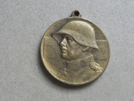Medaille Schweizer Militär Bat.7 Bronce 1974 - 1925 Huguenin