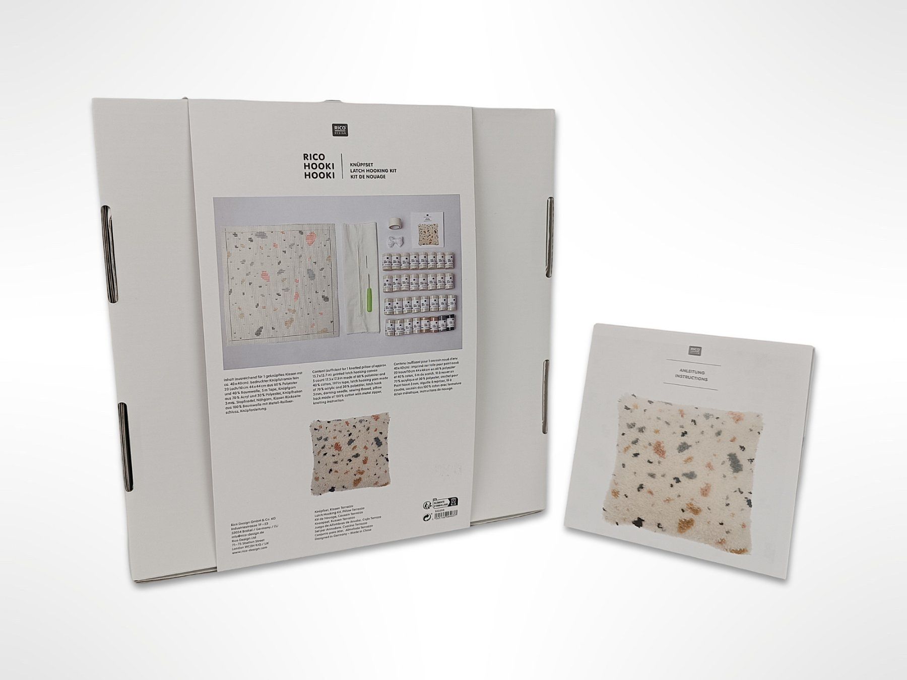 Kit bricolage: RICO Knüpfset Kissen Terrazzo – Nuovo (secondo la descrizione) da Suhr venduto da Restwert_Suhr 4