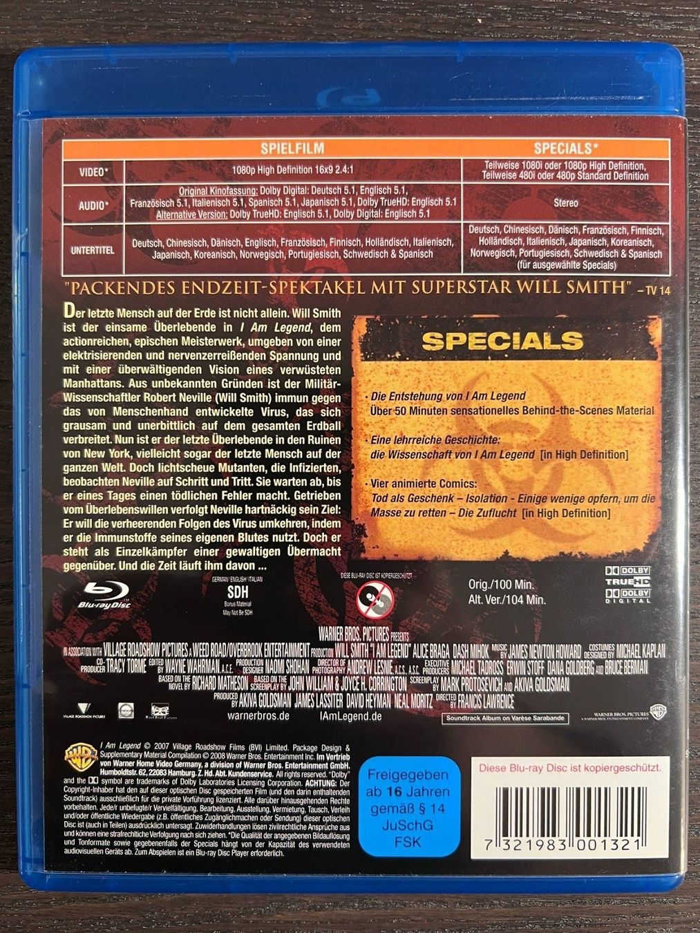 Tutti i DVDs: I am Legend – Usato da Zürich venduto da Blu-ray_ZH 1