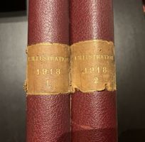 2 volumes reliés L‘ILLUSTRATION 1918, tome 1 et 2