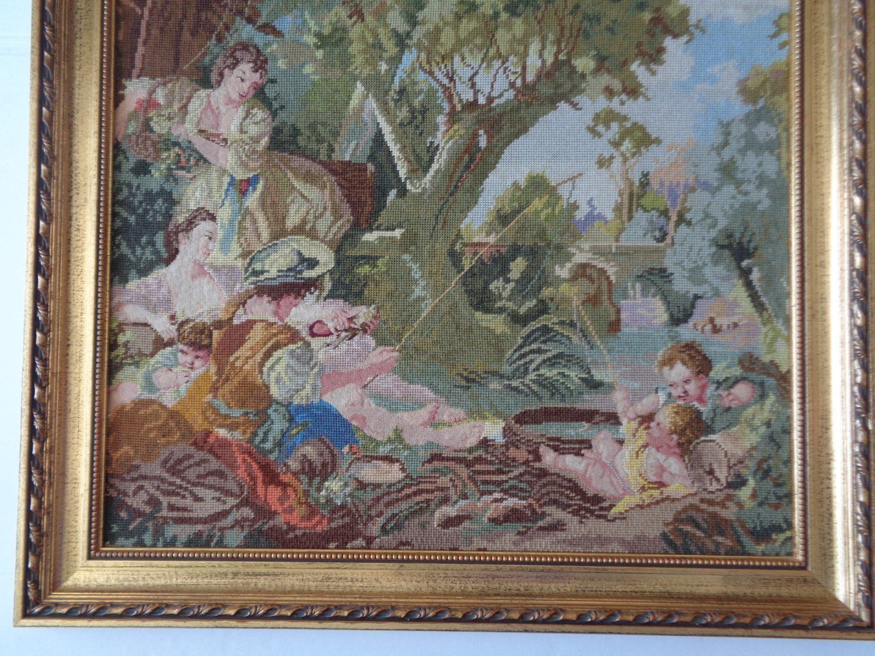 Cornici: Goldrahmen mit Gobelin – Jugendstil – Usato da Chur venduto da omonia 3