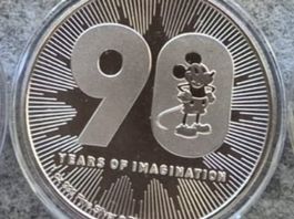 90 MICKEY MOUSE JAHREN JUBILÄUM LIMITIERT 1 OZ UNZE SILBER $