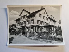 Alte Postkarte Restaurant Rebstock Thalwil Zürich um 1955