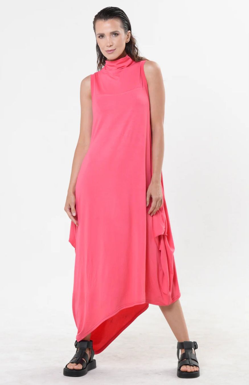 Kleider: Ärmelloses Baumwollkleid in rosa - Handmade – Neu und originalverpackt aus Zürich von Naebeli 2
