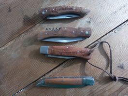 4x Sackmesser Taschenmesser Hackenmesser Couteau