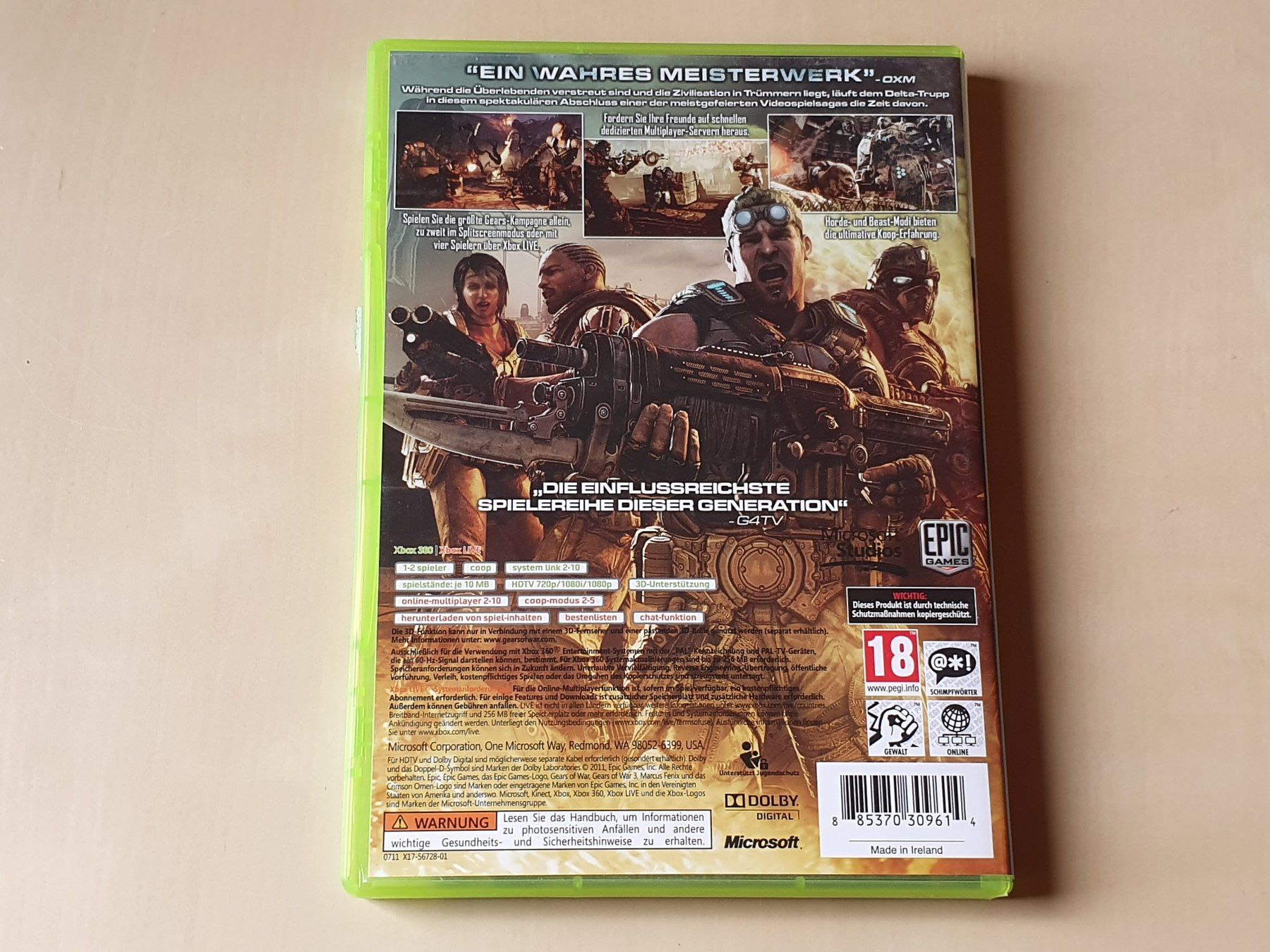 Microsoft Spiele: Gears of War 3 – Gebraucht aus Stansstad von collectorsshop 1