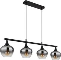 Globo Maxy Pendelleuchte – 4-flammig, E27, Schwarz