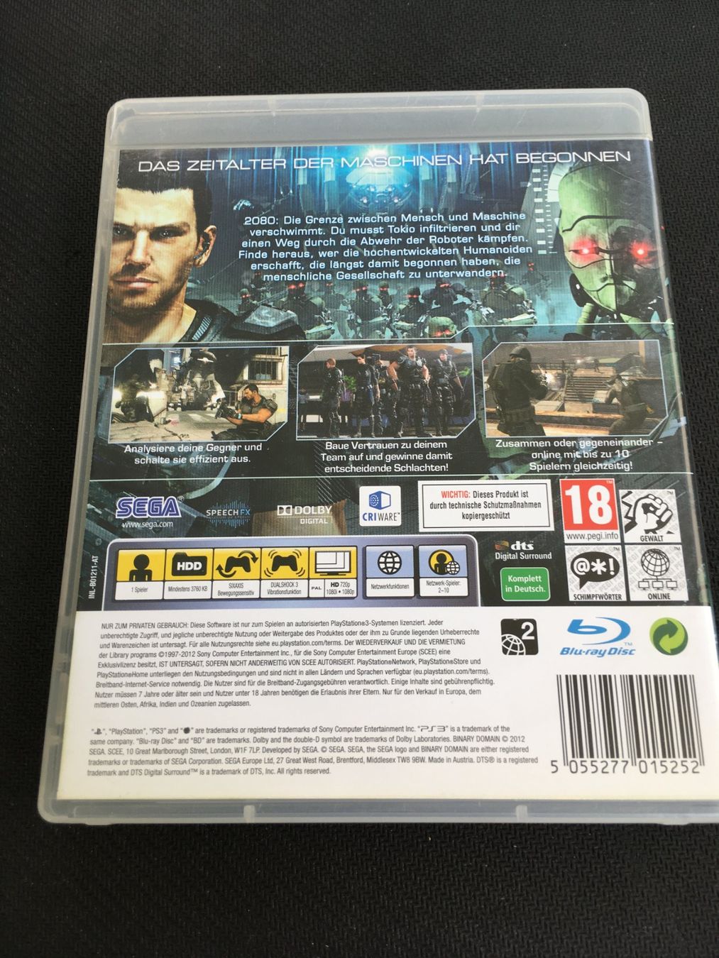 Sony Giochi: Binary Domain - Playstation 3 / PS3 – Usato da St.Gallen venduto da Punktchen01 1