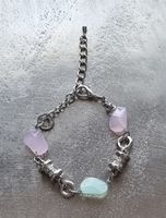 Armband weise Swarovski-quarz rosa/mint