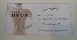 Gutschein 1Std. Dorntherapie bei Essential Therapy Zürich
