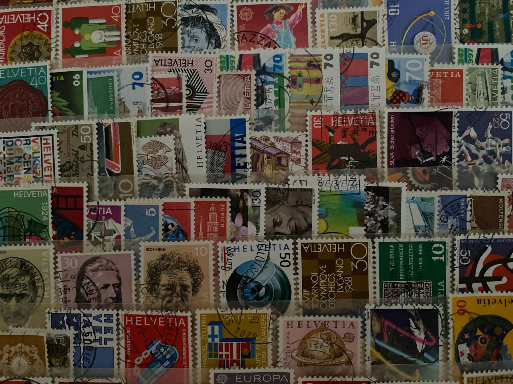 Alle Briefmarken: Briefmarken  Schweiz 130.stuck.verschiedene – Gebraucht aus matten b. interlaken von jfran17 5