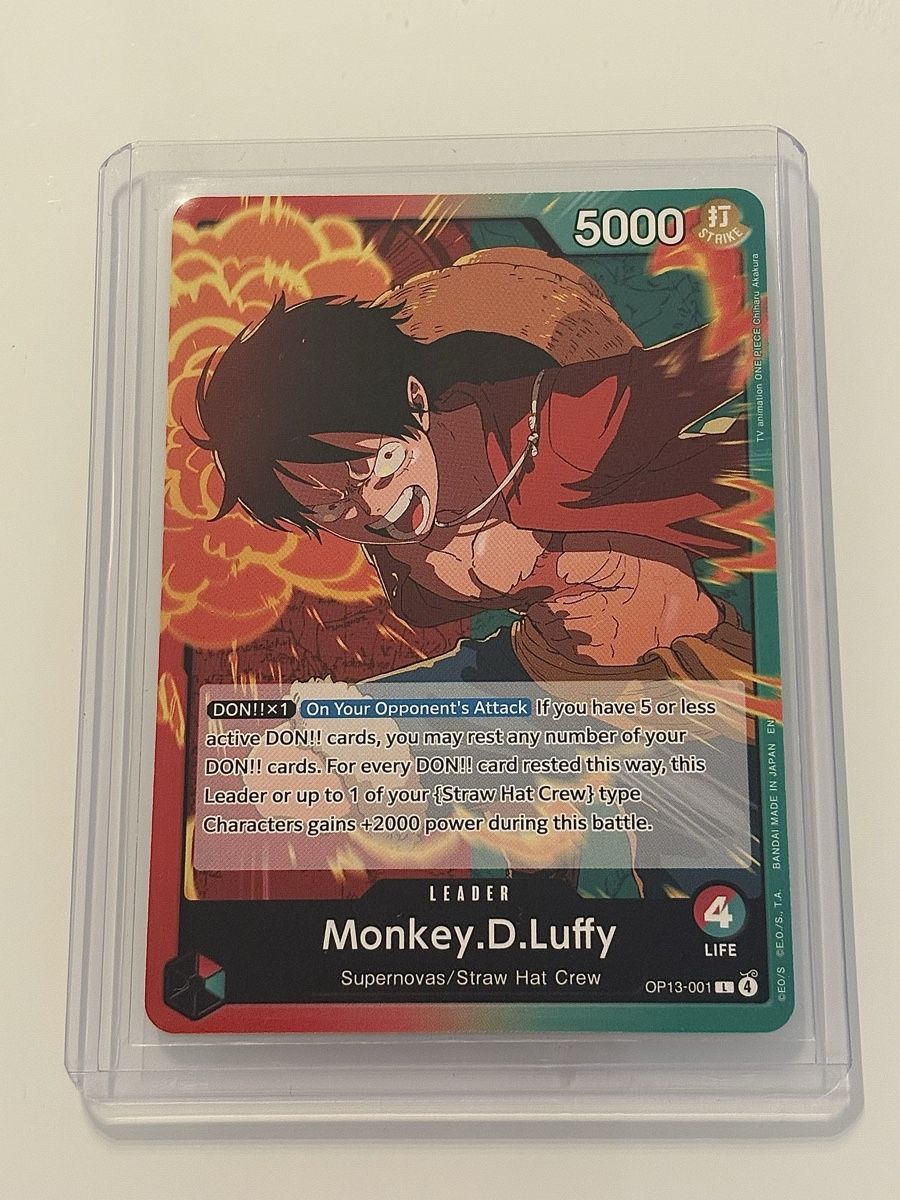 Bandai Carte collezionabili: One Piece TCG - Monkey.D.Luffy OP13-001 Leader – Nuovo (secondo la descrizione) da Pieterlen venduto da Mira_o7